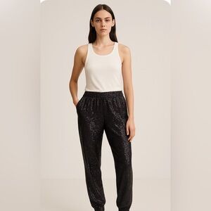 Scotch & Soda Black Sequin Joggers